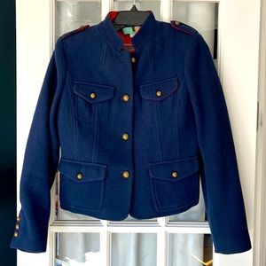 Boden wool military style jacket. Size 6. Good condition!